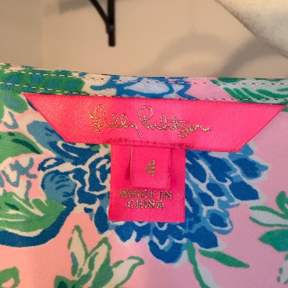 Lilly Pulitzer Pink and Blue Floral Mini Dress - Picture 2 of 6